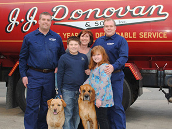 J.J. Donovan & Sons Employees In Front of Delivery Truck